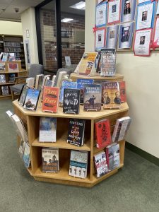 Right Side Image of the Native American Heritage Display in the Library
